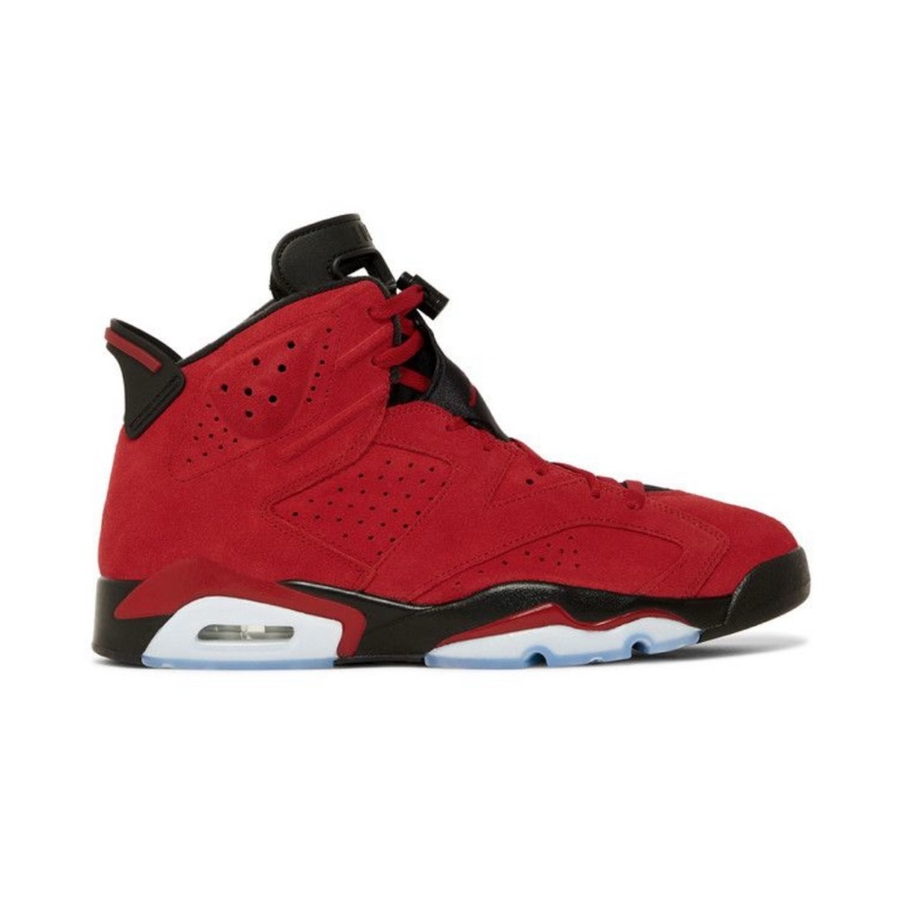Red and Black High-Top Sneakers